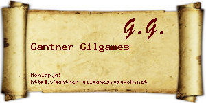Gantner Gilgames névjegykártya